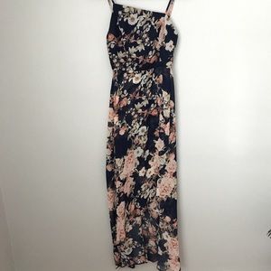 Navy floral dress